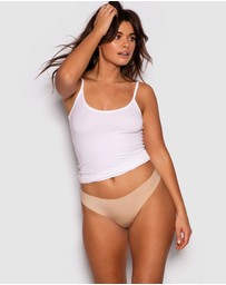 Bras N Things - Smooth Comfort V String Knicker - Nude
