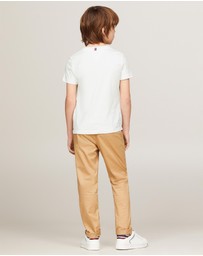 Tommy Hilfiger - Basic Crew Neck Short Sleeve Knit Tee - Kids