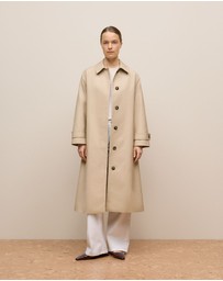 Trenery - Merino Classic Crew in Oat Marle