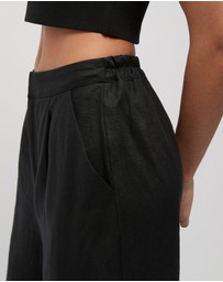 FRIEND of AUDREY - Hayworth Linen Split Trousers