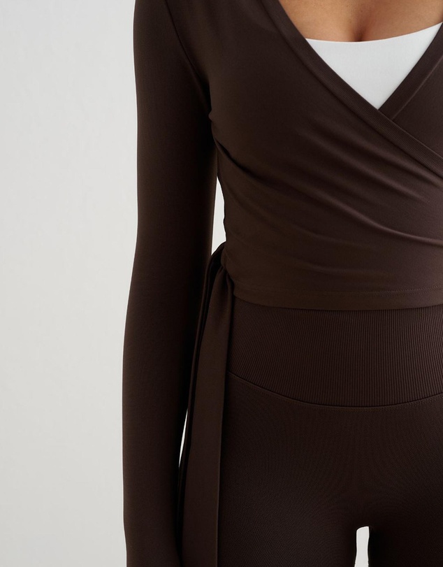 Aim'n - Shape Seamless Wrap Long Sleeve Top