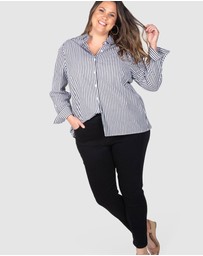 Love Your Wardrobe - Lexi Overdyed Black Denim Jeans