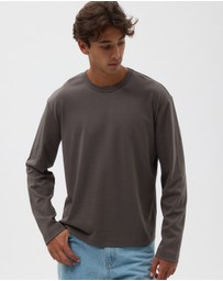 AERE - Relaxed Long Sleeve Cotton Tee