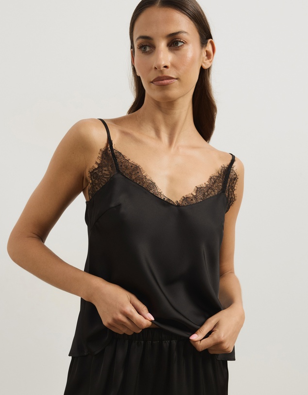 Atmos&Here - Pearl Cami & Shorts Lace Trim Sleep Set