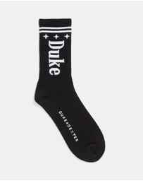 Duke + Dexter - Duke Black + White Sock