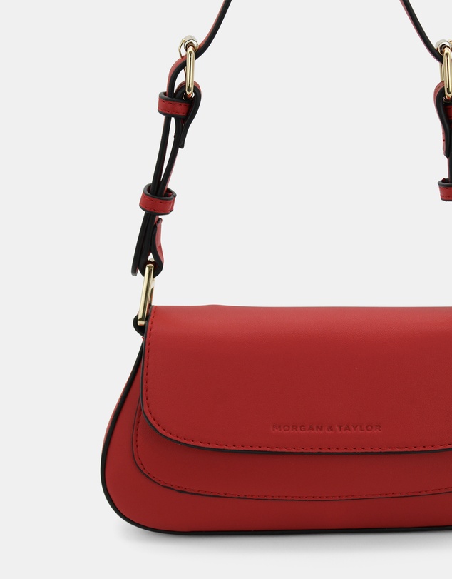 Morgan & Taylor - Hailey Shoulder Bag in Bright Red