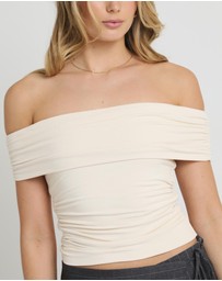 Alice In The Eve - Armani Cold Shoulder Top