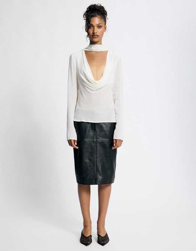 Lover - Morgana Cowl Scarf Neck Top