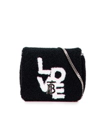 Pre-Loved by Azura Reborn - Pre-Loved burberry Stylish Embellished Boucle Crossbody Bag with Chain Strap