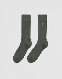 Country Road - Australian Cotton Blend Cr Rib Crew Sock