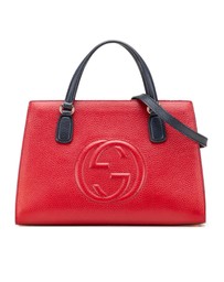 Pre-Loved by Azura Reborn - Pre-Loved gucci Sophisticated Leather Top Handle Handbag with Shoulder Strap
