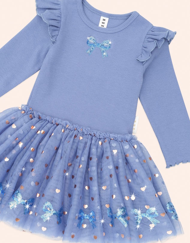 Huxbaby - Sequin Bow Tulle Dress - Babies-Kids