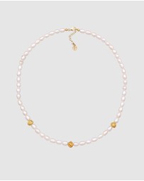 Haze & Glory - ICONIC EXCLUSIVE - Necklace Pacifica Pearl 925 Sterling Silver Gold-Plated
