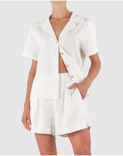 Amelius - Cancun Linen Bowling Shirt