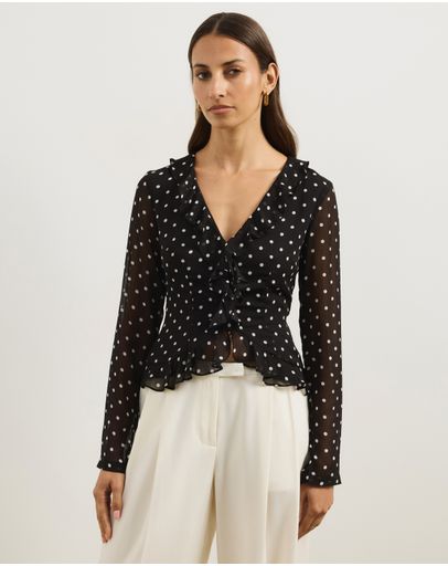 Black And White Polka Dot