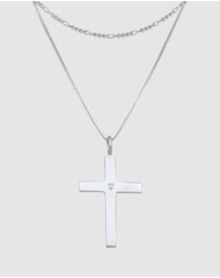 Kuzzoi - ICONIC EXCLUSIVE - Cross Pendant Necklace in 925 Sterling Silver