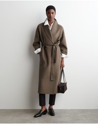 COS - Belted Double-Faced Wool Long Coat