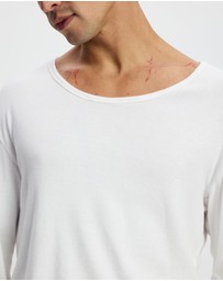 Surrounded By Ghosts - The Gypsum Slim Rib Knit Long Sleeve T-Shirt
