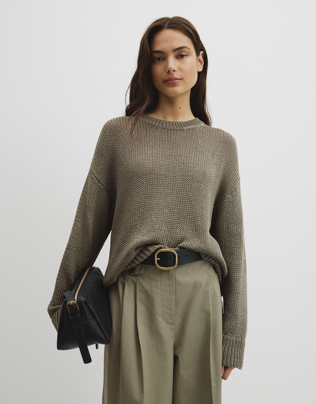 Country Road - Organically Grown Cotton Tape Yarn Sweater