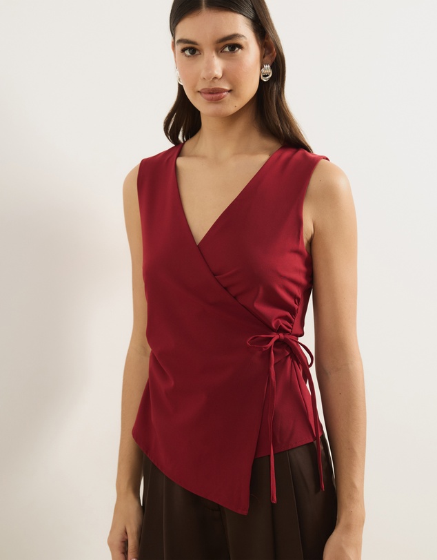 Atmos&Here - Ellie Wrap Waist Vest Top