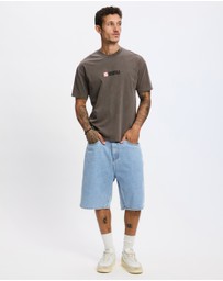 S Double - Emb 5 Pocket Shorts
