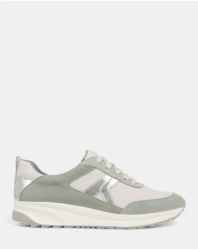 Naturalizer - Shay Jogger Lace-Up Sneaker - White/Green