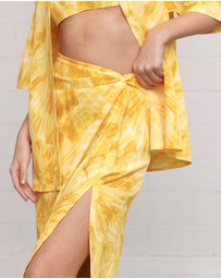 Dazie - Sunset Boulevard Twist Midi Skirt