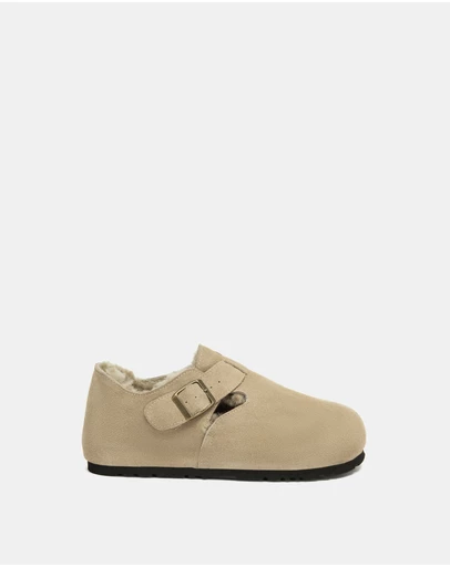 EVERAU - EverAU Ugg Hazora Cow Suede Upper Loafer Oxfords Flats