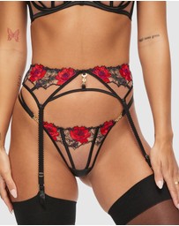 Ann Summers - Caged Rose Suspender Belt