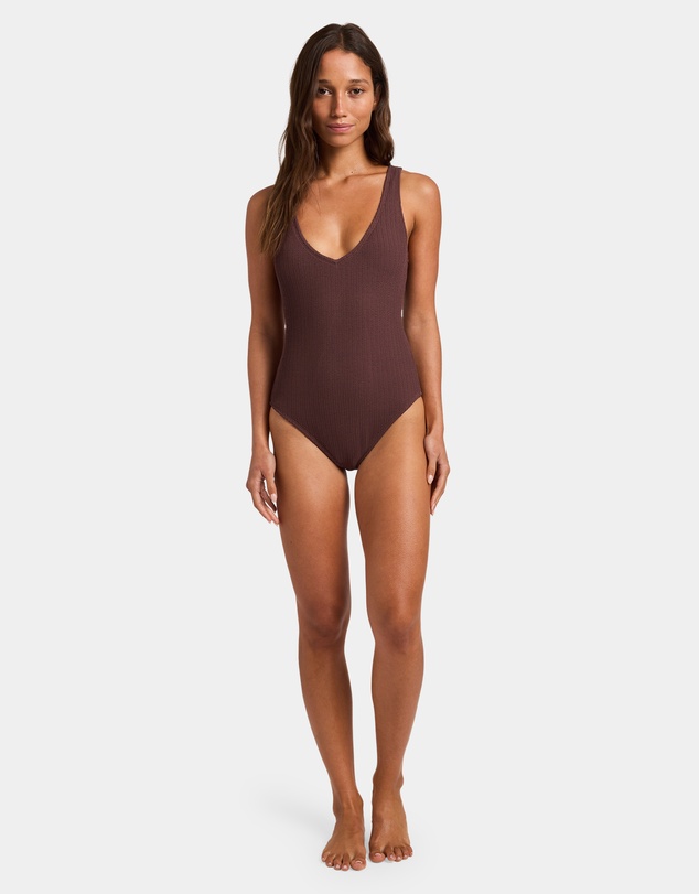 Roxy - Womens Aruba V Neck One Piece Swimsuit