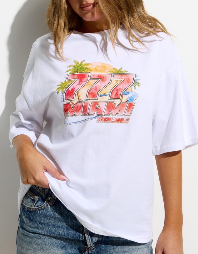 Dazie - Miami Heat Oversized Graphic Tee
