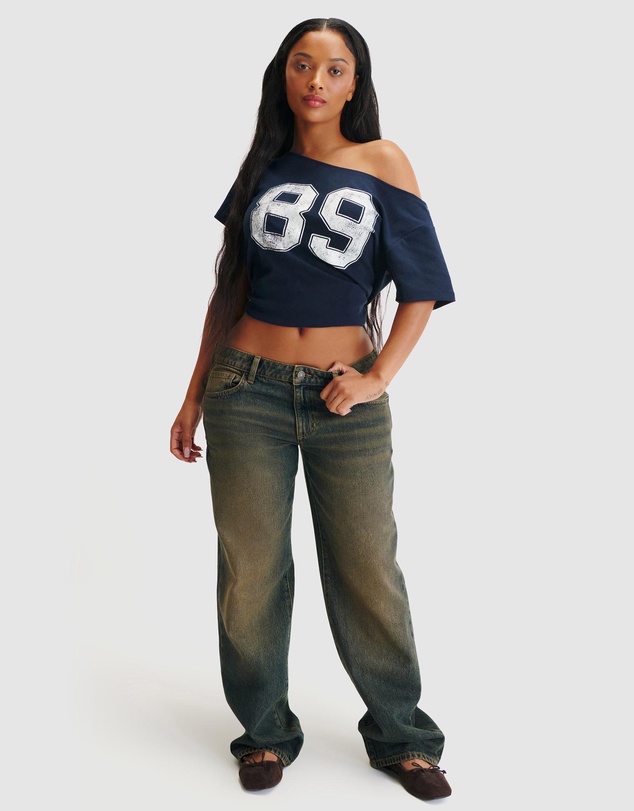 Cotton On - Curvy Low Rise Straight Jeans
