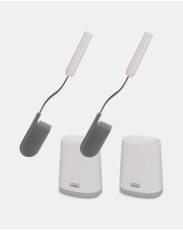 Joseph Joseph - Flex™ Lite Toilet Brush 2-pack - Grey/White