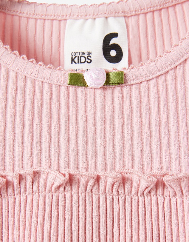 Cotton On Kids - Posie Long Sleeve Babydoll Top