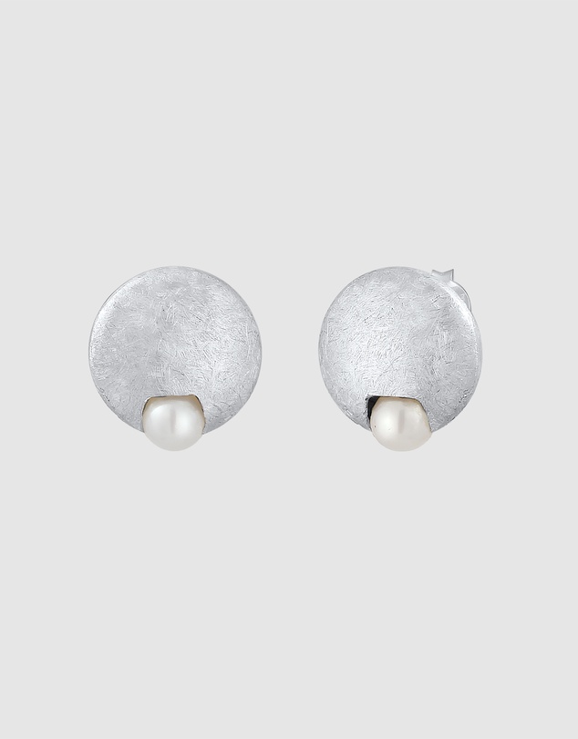 Elli Jewelry - Earrings Elegant Cultured Freshwater White Pearls 925 Sterling Silver