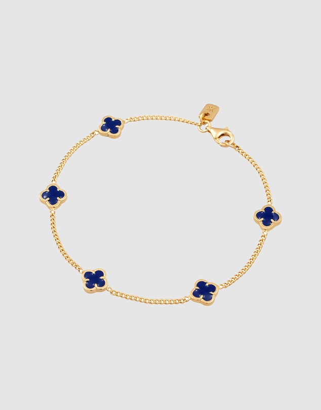 Kuzzoi - ICONIC EXCLUSIVE - Cloverleaf Bracelet in Gold-Plated 925 Sterling Silver