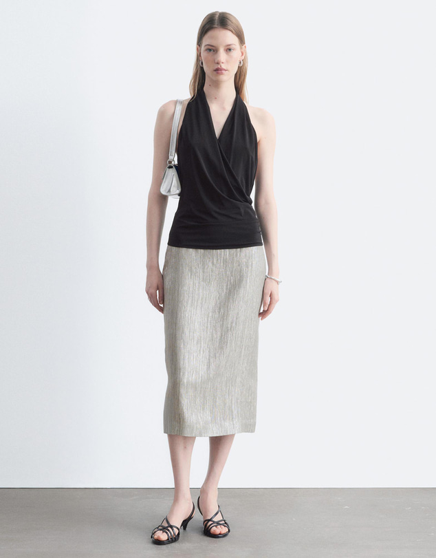 & Other Stories - Dobby Column Skirt