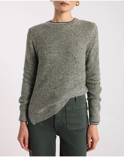 David Lawrence - Moss Stitch Knit Jumper