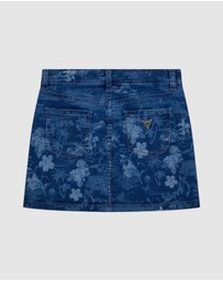GUESS - Stretch Denim Laser Skirt