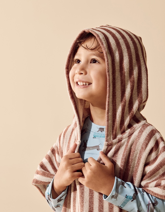 Wilson & Frenchy - Organic Terry Hooded Poncho - Babies-Kids