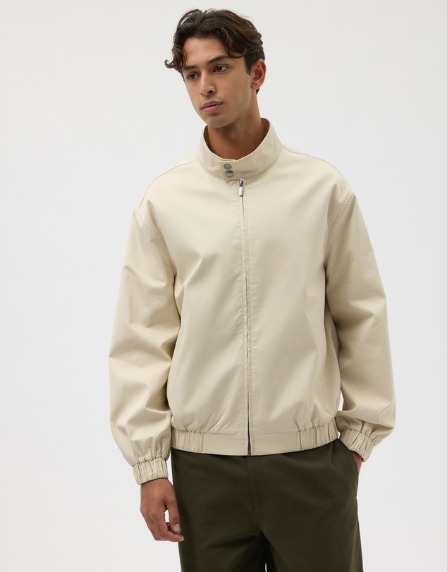 AERE - Organic Cotton Funnel Neck Jacket