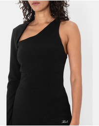 Karl Lagerfeld - Asymmetric Jersey Party Top