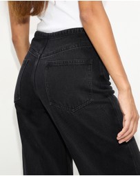 Dazie - Budapest Tie Front Low Rise Straight Leg Jeans