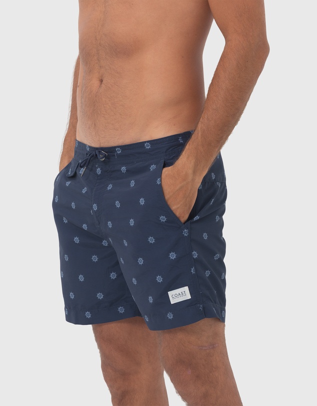Coast Clothing - Navy Helms Swimshorts