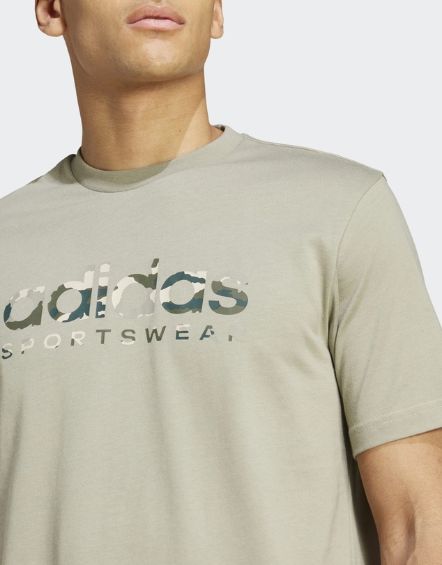 adidas Sportswear - Camo Linear Graphic Tee Mens