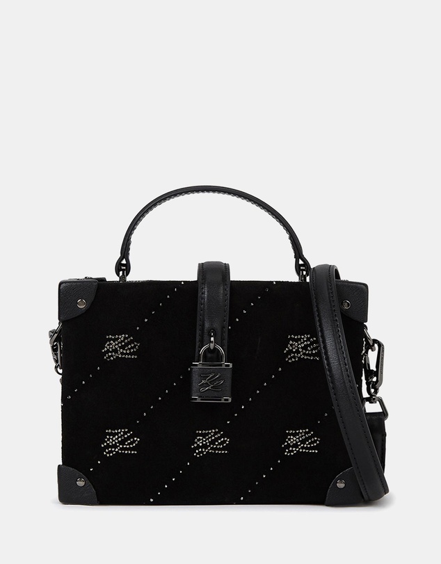 Karl Lagerfeld - K/Autograph Padlock Rhinestone Trunk Bag