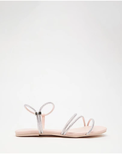 Holster - Viva Flat Strappy Sandals - Blush Pink - Women's