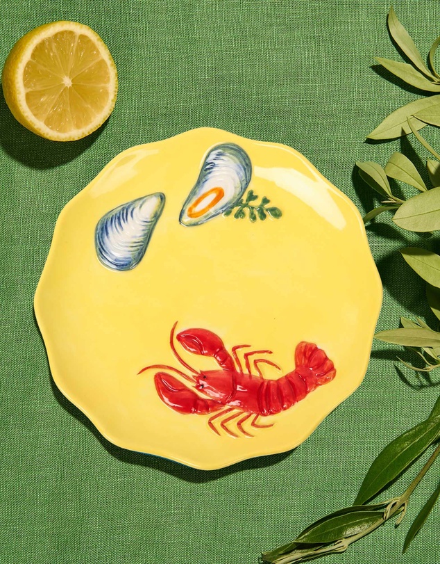 La La Land - Seaview Stoneware Lobster Plate