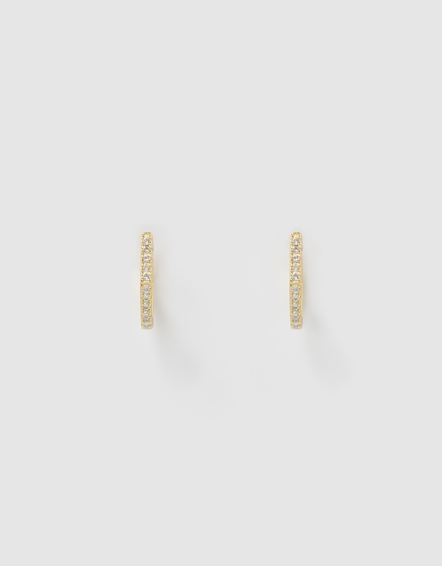 Izoa - Rae Small Huggie Earrings