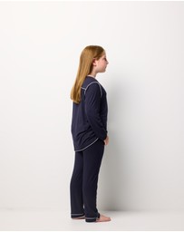 Wanderluxe Sleepwear - Jones TENCEL™ Modal Long Top & Long Pants (Girls)